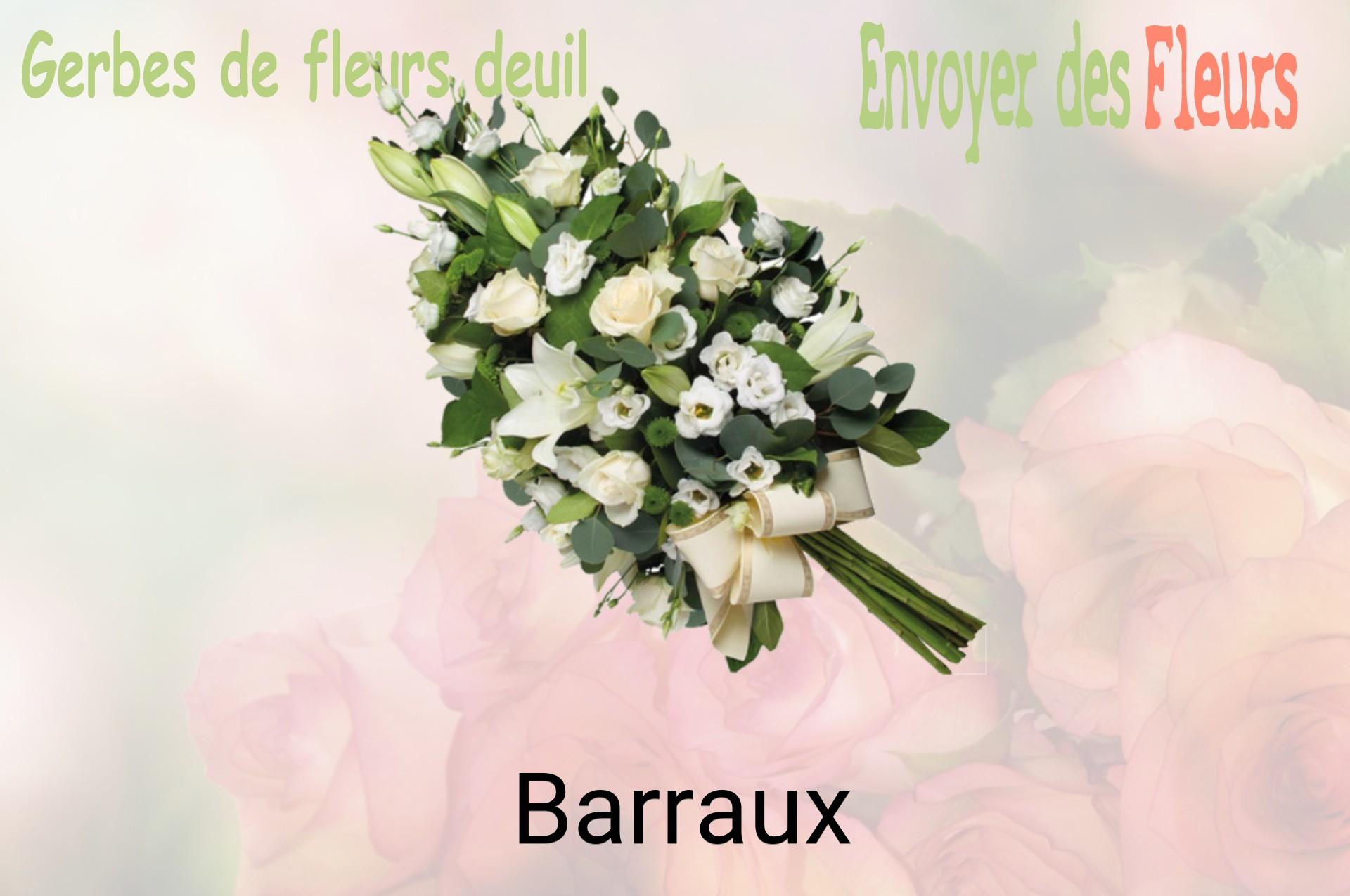 Gerbe de fleurs de deuil livrée à Barraux